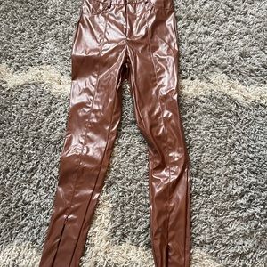 Faux leather pants 25